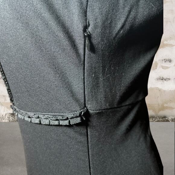 Philosophy Women's Fringe Detail Black Sheath Dress - Size XS - Picture 4 of 6